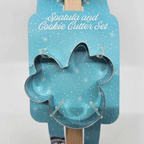 Disney Minnie Mouse Christmas Holiday Spatula & Cookie Cutter Set Silicone 11 in - Picture 2 of 8